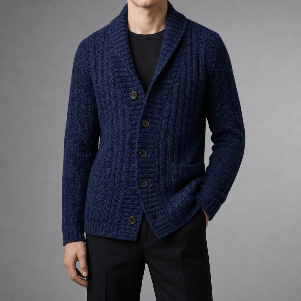 Knit Cardigan for Women Wool Cotton Lapel Relaxed Fit – Marlowe