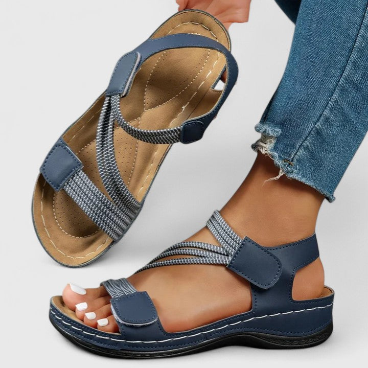 Arch-Support Strappy Sandals for Women – Orthopedic Comfort
