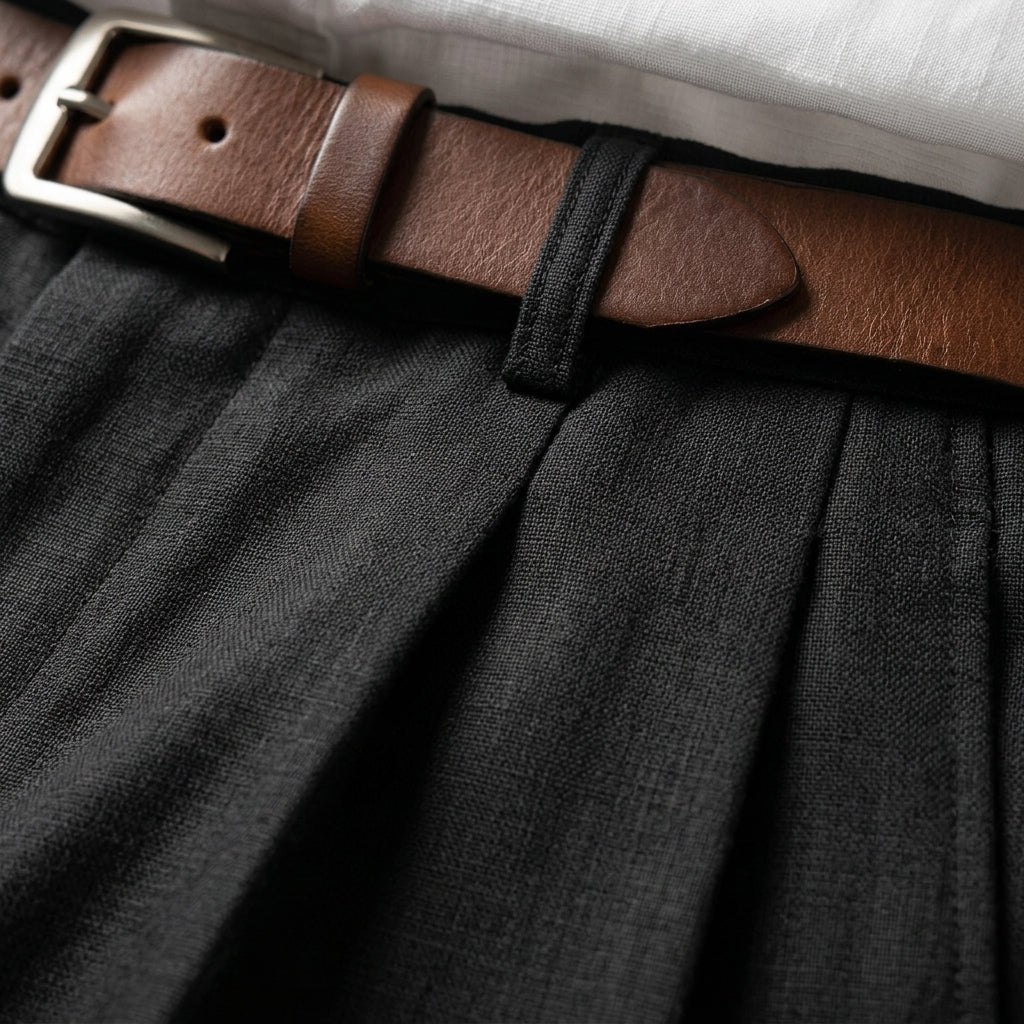 Pleated Linen Pants Lightweight Tailored Trousers – Marlowe