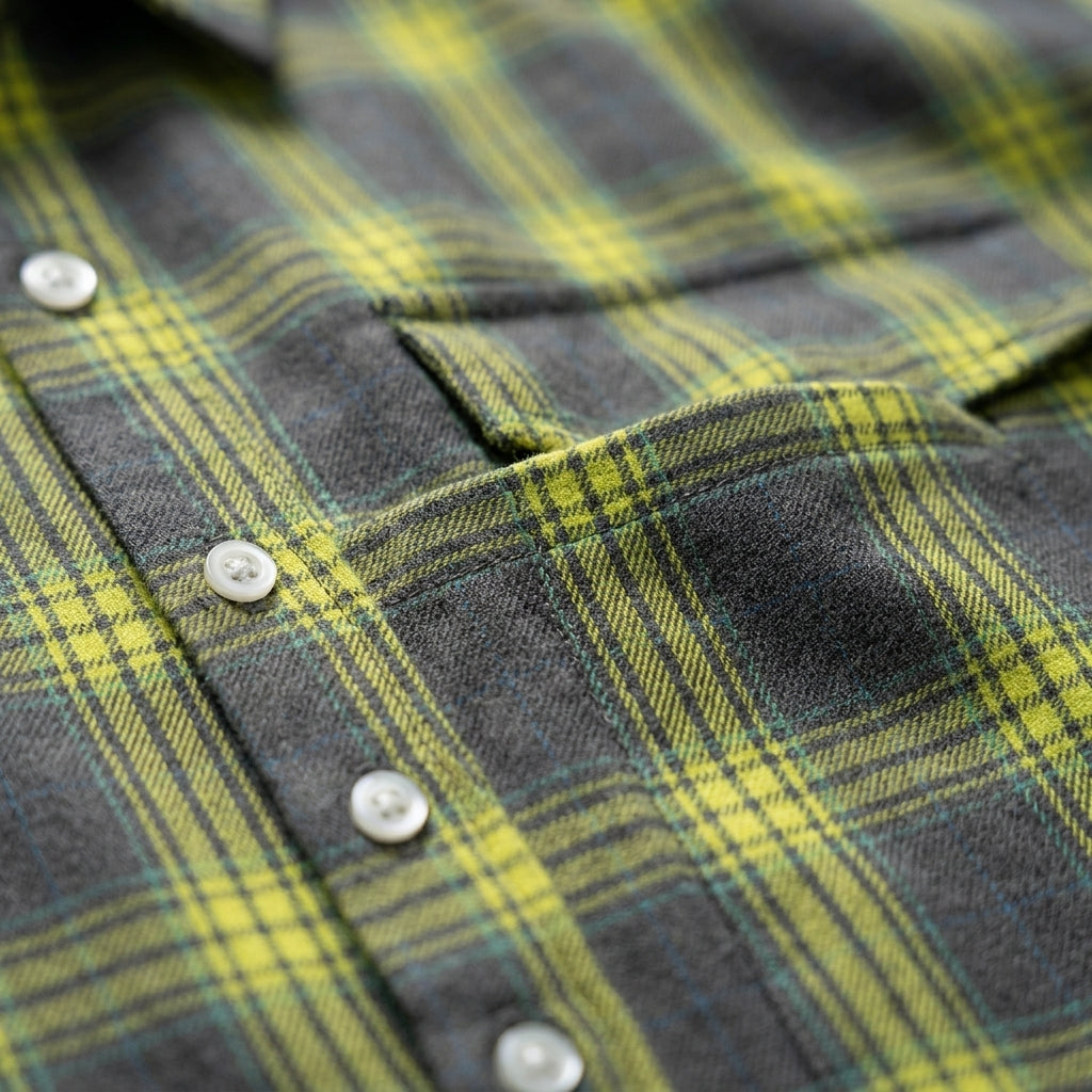 Plaid Oversized Cotton Blend Shirt With Pockets – Marlowe