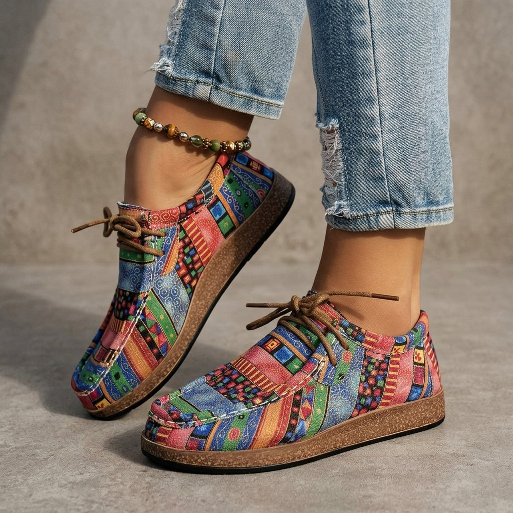 Orthopedic Sneakers Cushioned Textile Arch Support – Elara