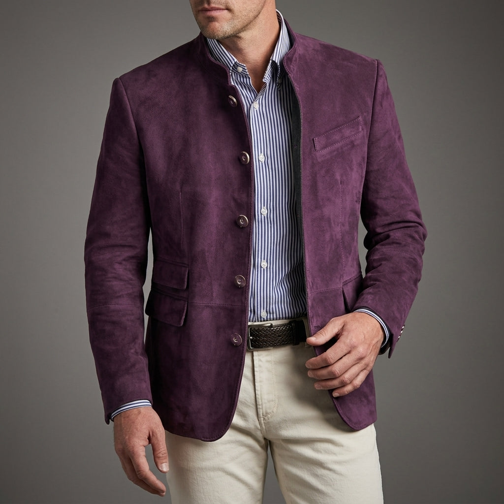 Women's Cotton Blend Blazer Sophisticated Smart Style – Alessia