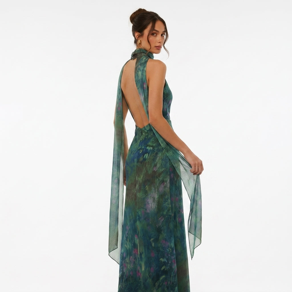 Floral Maxi Dress for Women Flowing Elegant Fit – Marielle