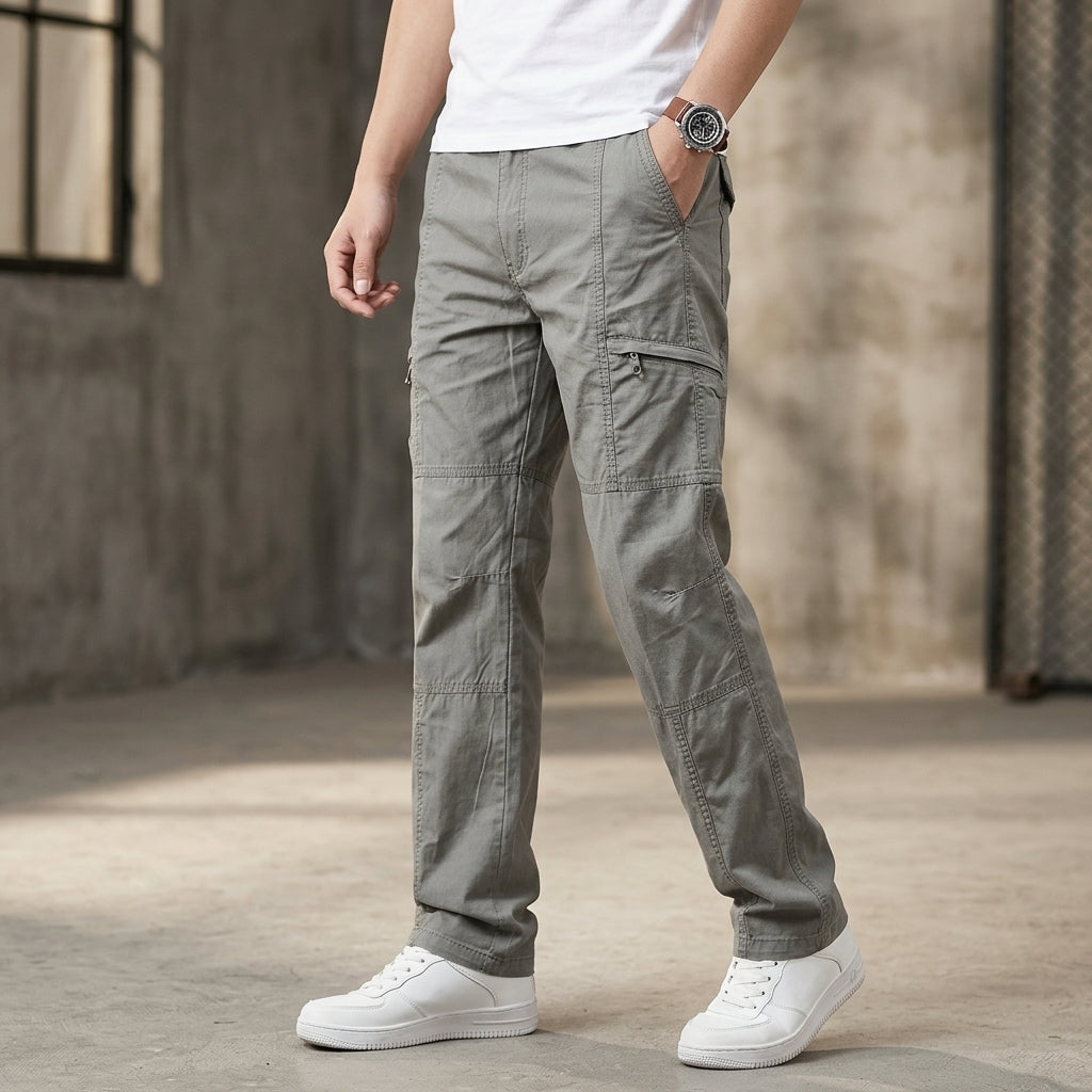 Cargo Pants Durable Cotton Blend Relaxed Fit Functional Pockets – Marlowe