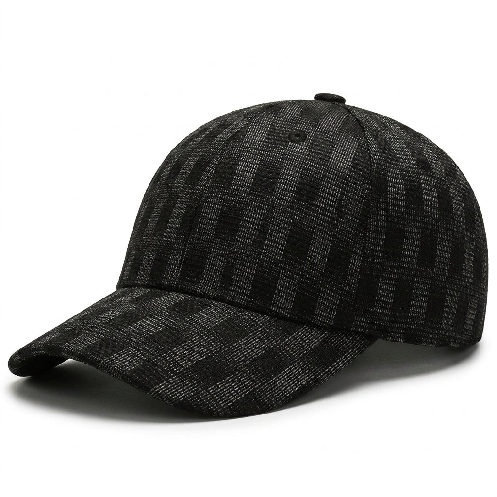 Plaid Baseball Cap Fabric Blend Adjustable Fit – Marlowe