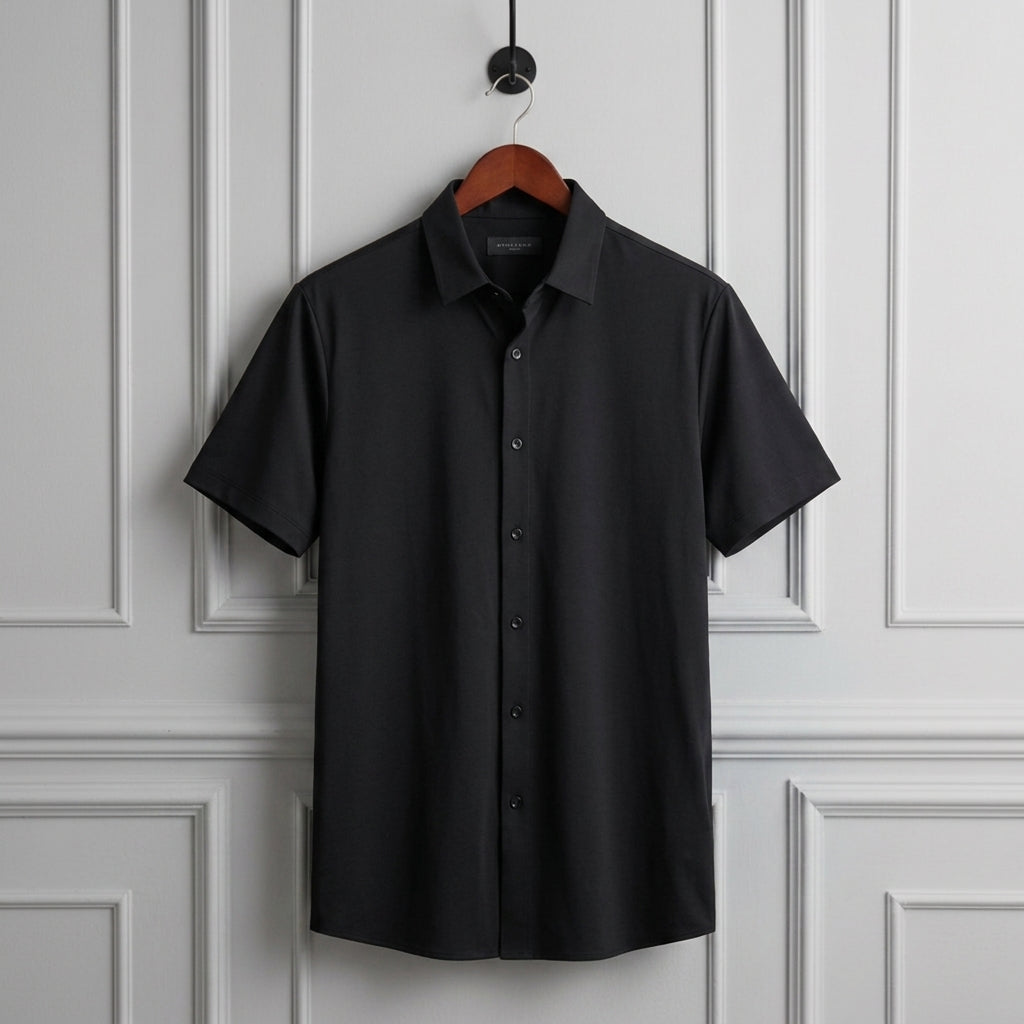 Short Sleeve Dress Shirt Refined Sleek Fit – Merritt