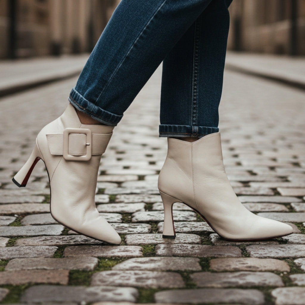 Orthopedic Faux Leather Boots for Women – Elara