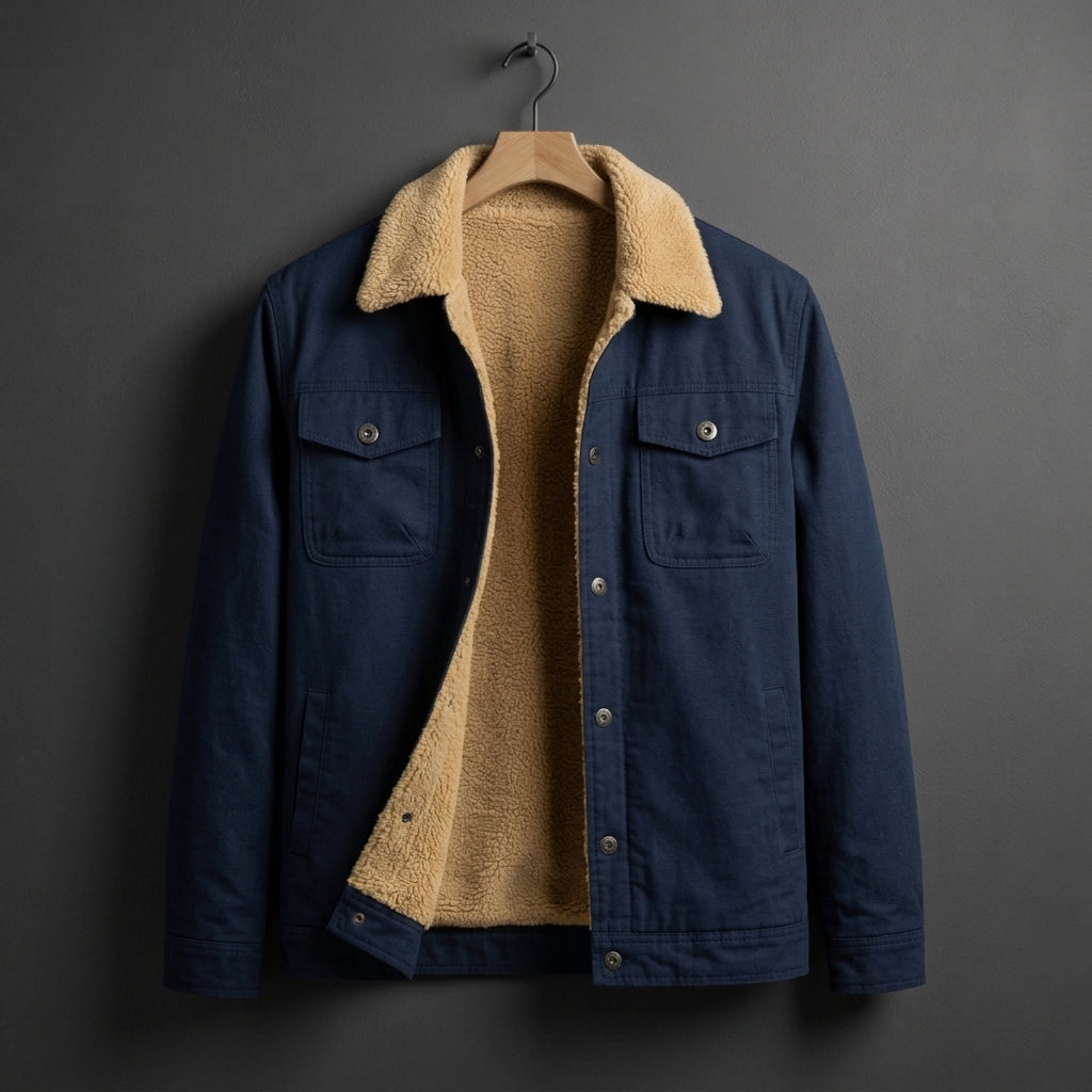 Cotton Blend Sherpa-Lined Field Jacket Versatile Everyday Style – Rowan