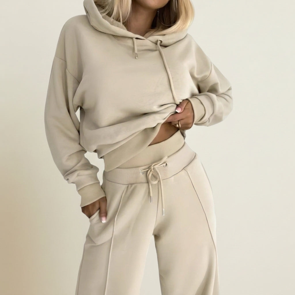Women's Hoodie and Wide-Leg Two-Piece Set Relaxed Fit – Marlowe