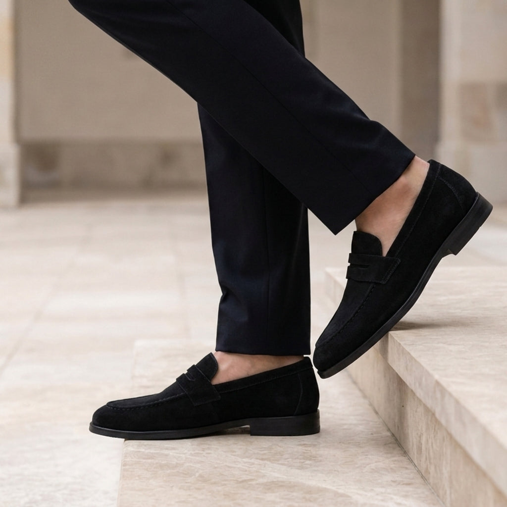 Penny Loafers for Women Faux Suede Slip On – Marlowe