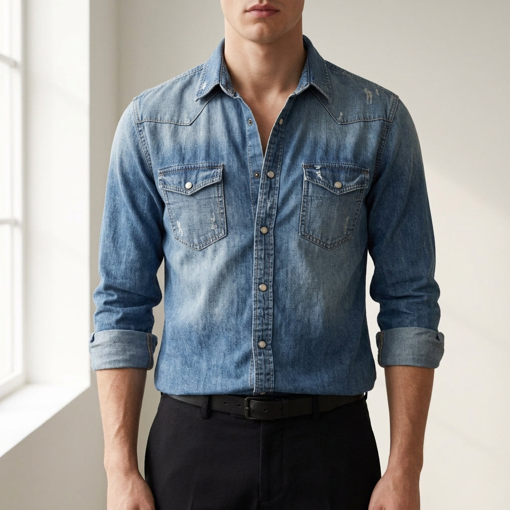 Denim Shirt for Women Relaxed Slim Fit – Marlowe