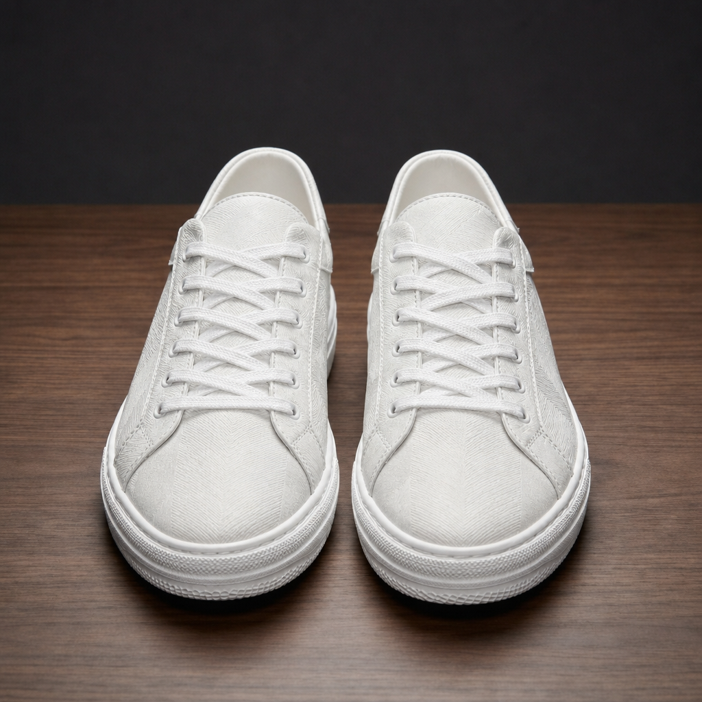 Leather Sneakers Camo Faux Leather Low Top – Arden