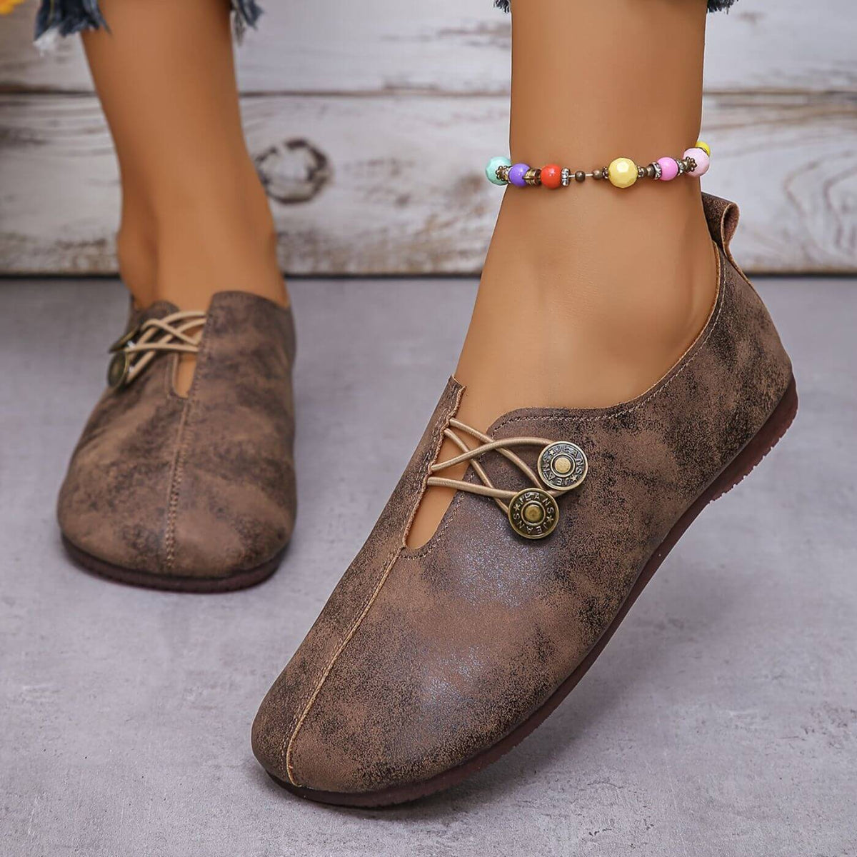 Orthopedic Loafers for Women Genuine Leather Cushioned Support – Elara