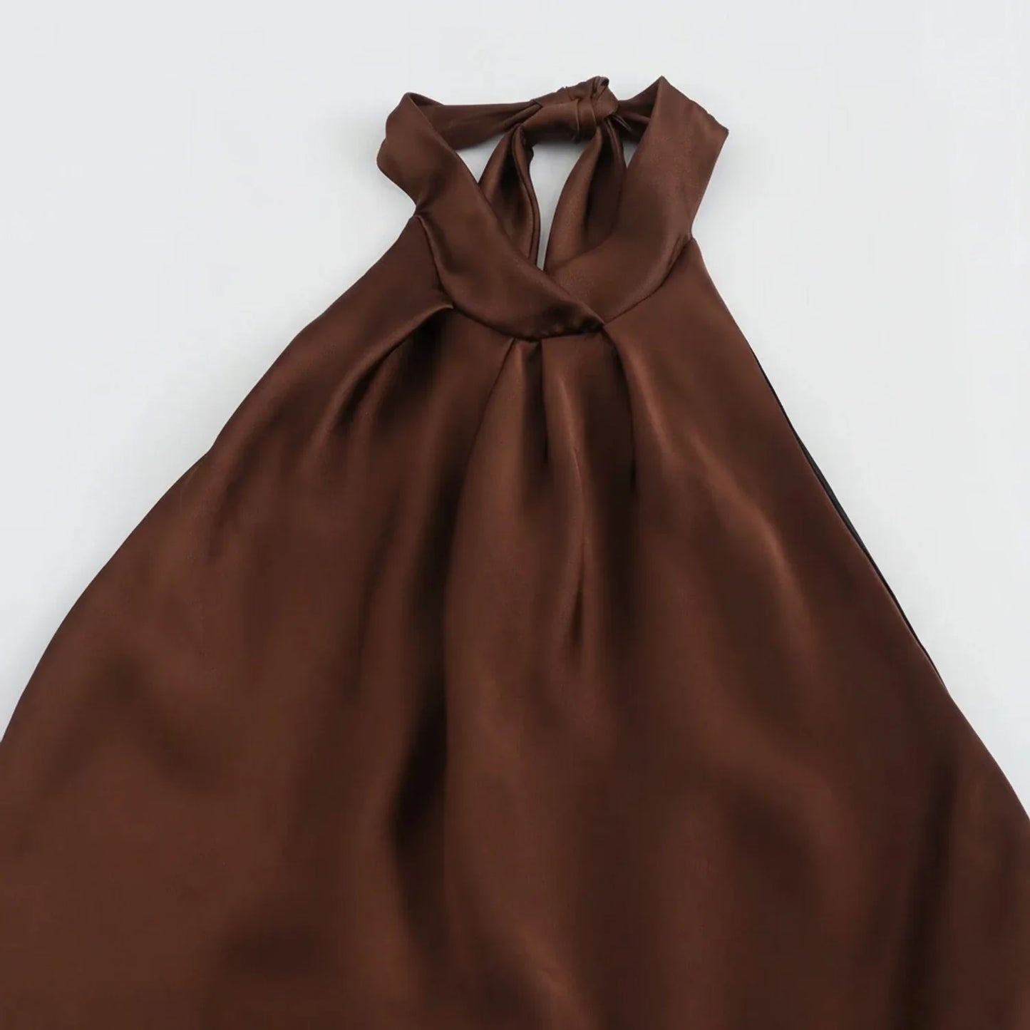 Elegant Halter Sleeveless Maxi Dress