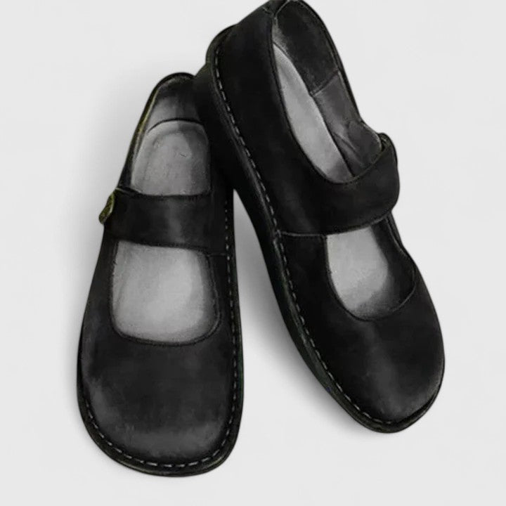 Violetta Orthopedic Shoes with Adjustable Strap and Cushioned Insole