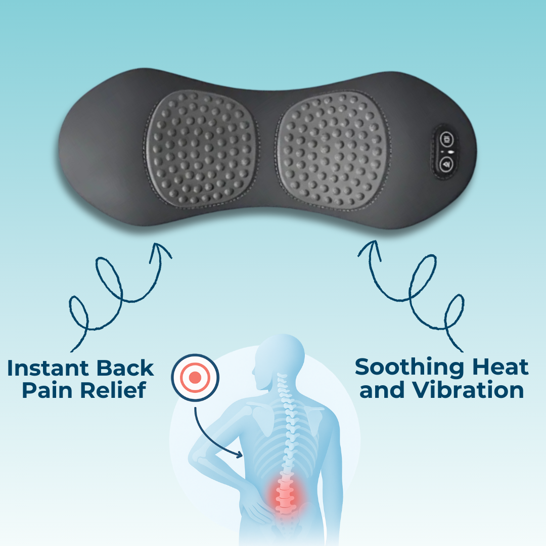 LuminaBack | Heated Lumbar Back Massager with Vibration & Gentle Stretching