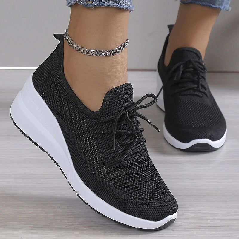Wendy Comfortable Casual Lace-Up Sneakers with Breathable Design for Everyday Wear