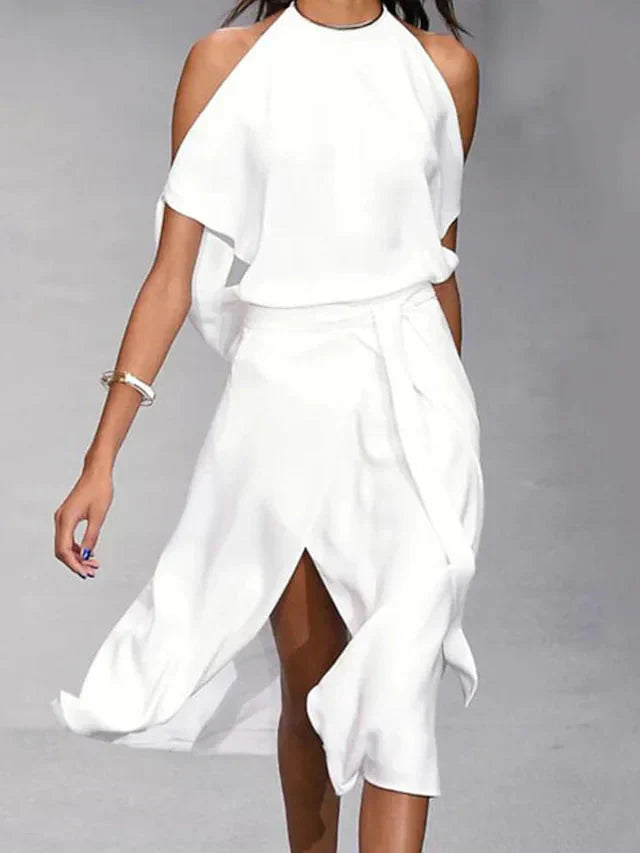 Tina | Women's Sleeveless Wrap Midi Dress