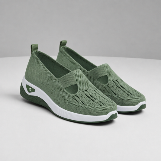 Orthopedic Knit Slip-On Shoes Breathable Stretch Knit Arch Support – Maren