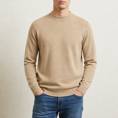 Cashmere Blend Mock Neck Sweater Regular Fit – Arden