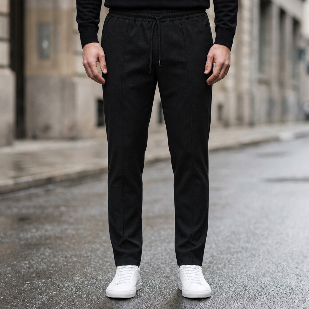 Men's Cotton Blend Tapered Drawstring Shorts Jogger Style – Rowan