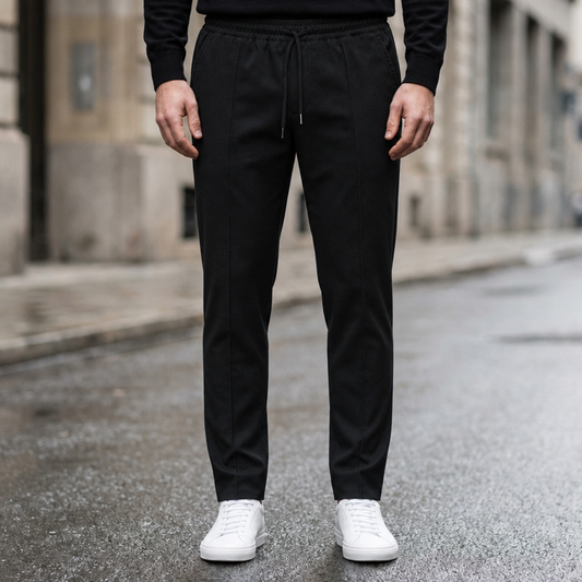 Men's Cotton Blend Tapered Drawstring Shorts Jogger Style – Rowan