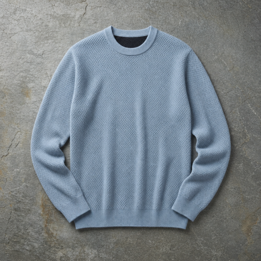 Textured Knit Sweater Cotton Blend Clean Fit – Marlowe