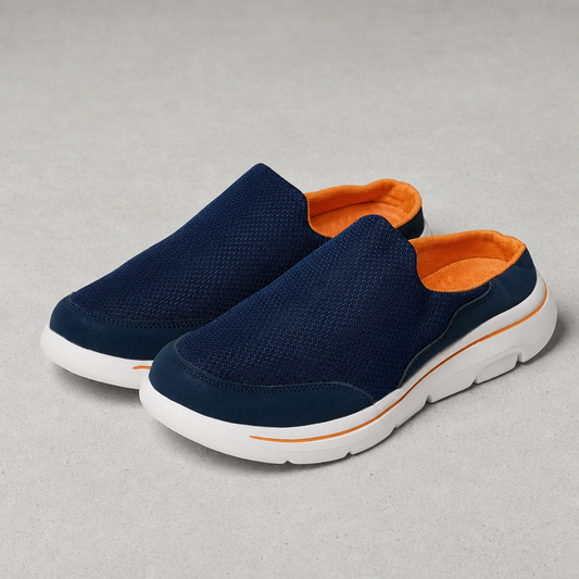 Mesh Sneaker Slides Breathable Knit Cushioned Foam Sole – Elara