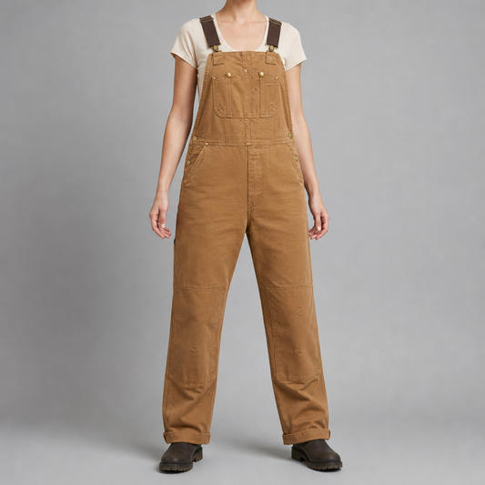 Canvas Bib Overalls Cotton Tapered Workwear Fit – Marlowe