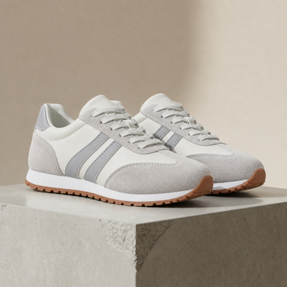 Retro Colorblock Sneakers with Cushioned Footbed and Arch Support – Elara