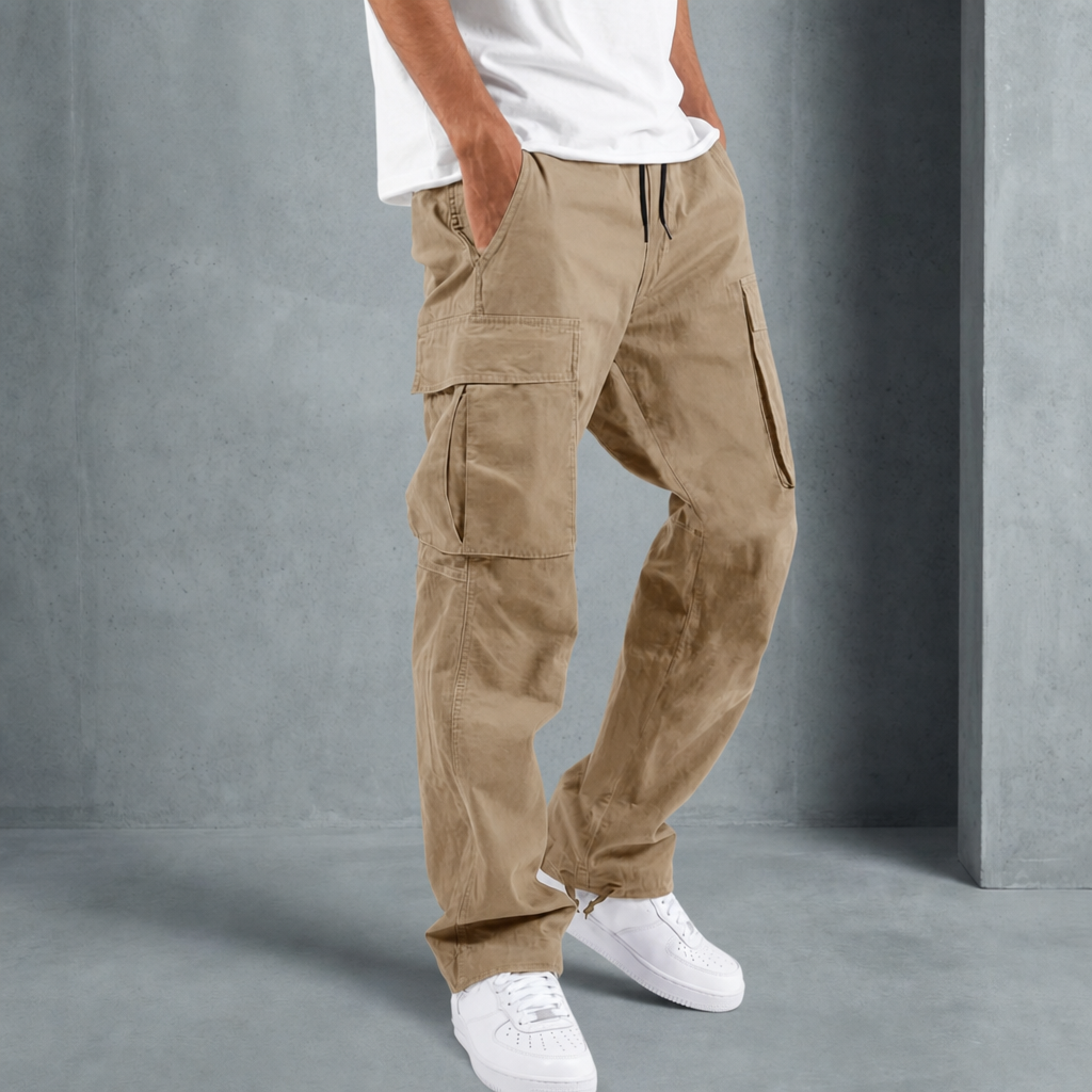 Relaxed Cargo Pants Cotton Blend Utility Fit – Marlowe