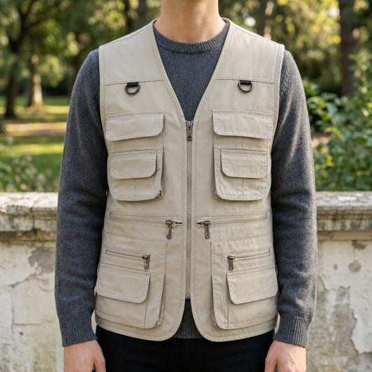 Multi-Pocket Utility Vest Quick-Dry Breathable Shell – Kestrel