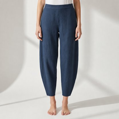 Women's Linen Blend Tapered Pull-On Pants High Rise – Marlowe