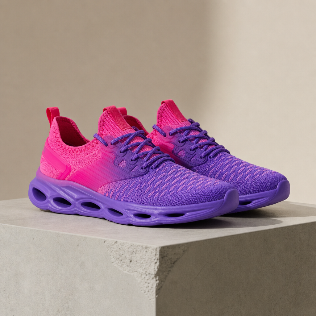 Knit Sneakers with Arch Support and Gradient Upper – Verona