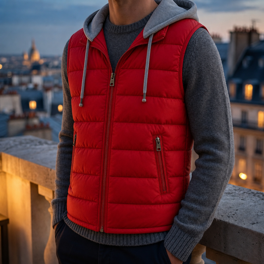 Quilted Hooded Vest Lightweight Polyester Regular Fit – Arden