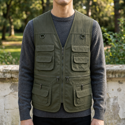 Multi-Pocket Utility Vest Quick-Dry Breathable Shell – Kestrel