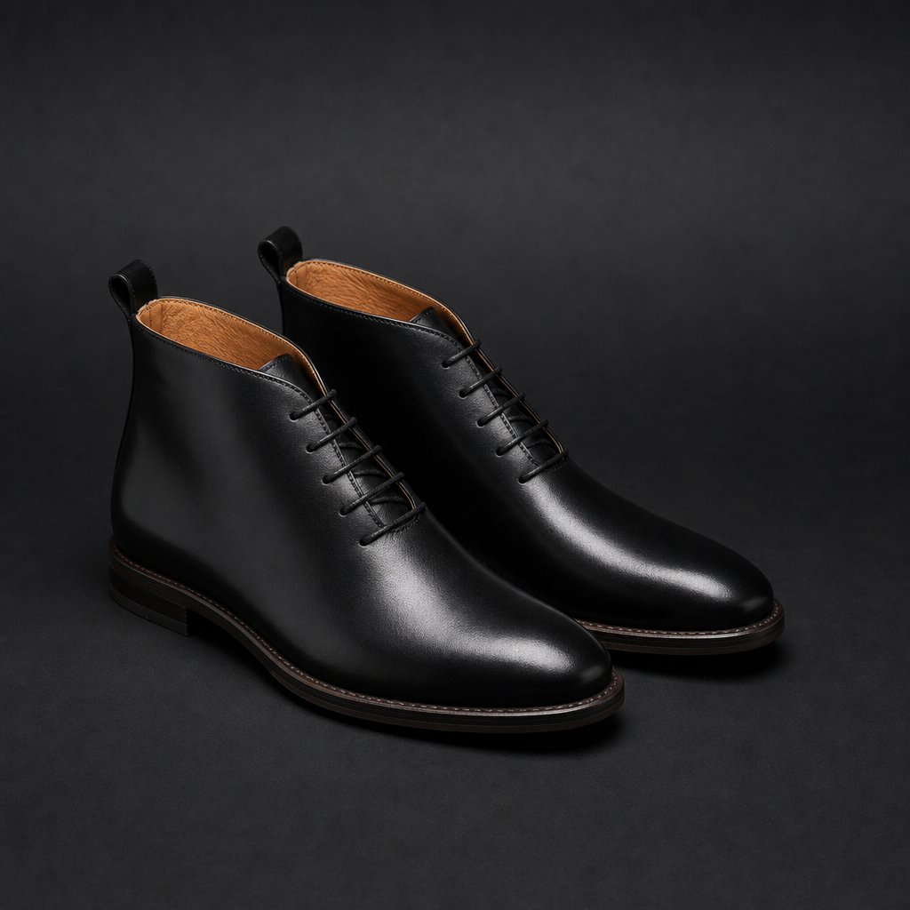 Chukka Boots Faux Leather Goodyear Welt Ankle Lace Up – Calder