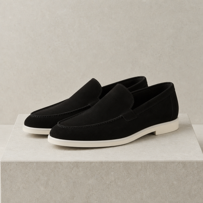 Slip-On Loafers for Women Faux Suede Hand-Stitched – Elara