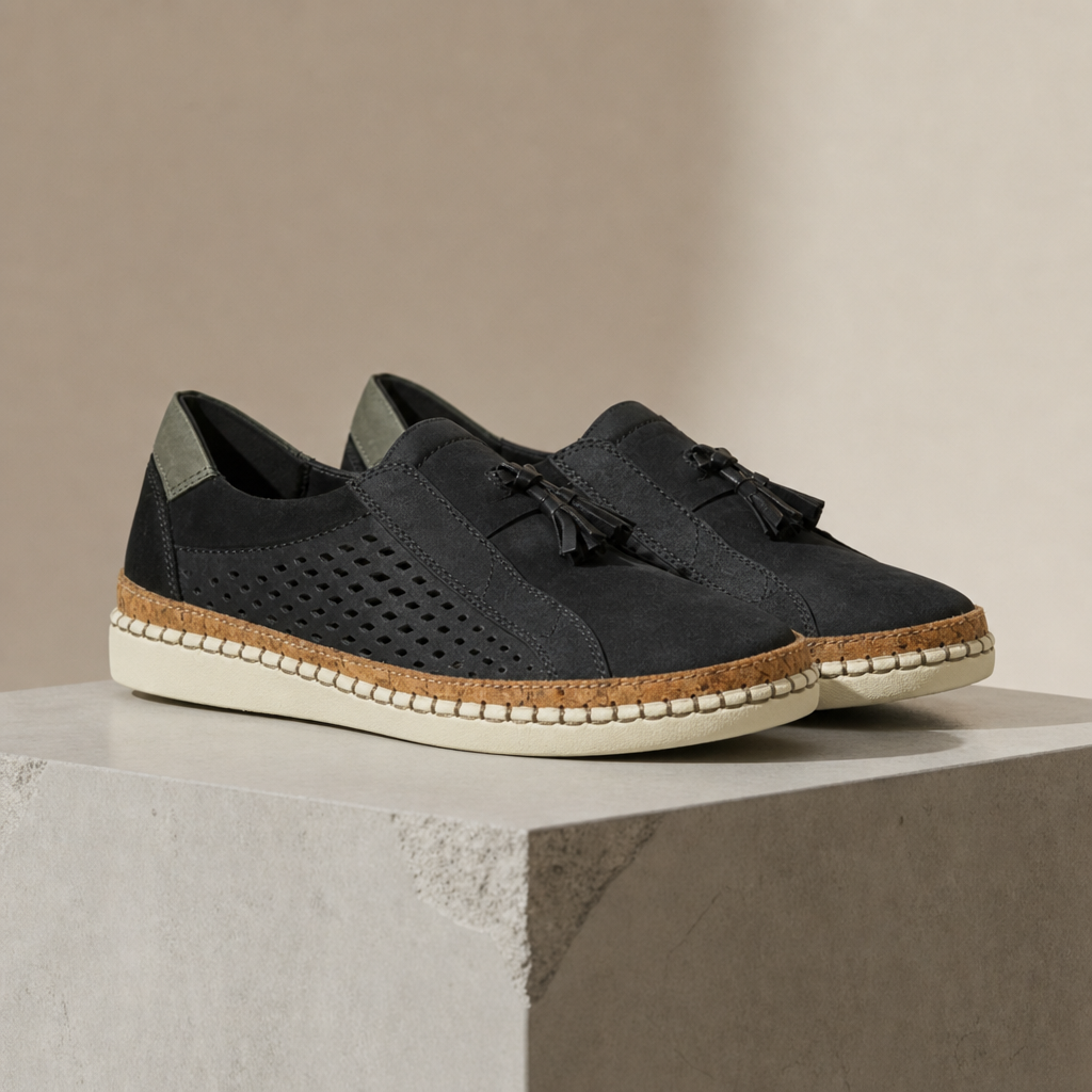 Tassel Slip-On Sneakers Faux Leather Everyday Comfort – Marlowe