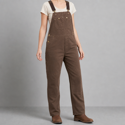 Canvas Bib Overalls Cotton Tapered Workwear Fit – Marlowe