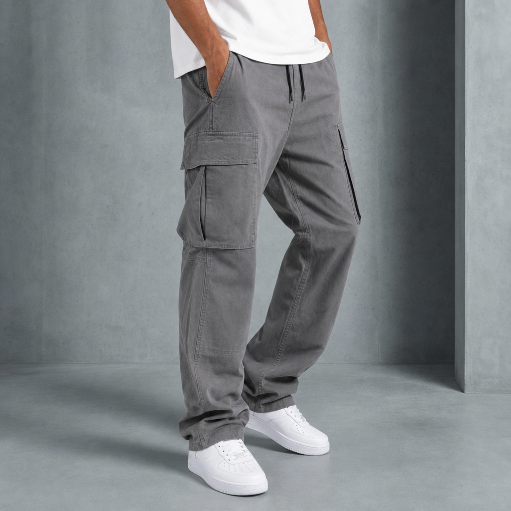 Relaxed Cargo Pants Cotton Blend Utility Fit – Marlowe