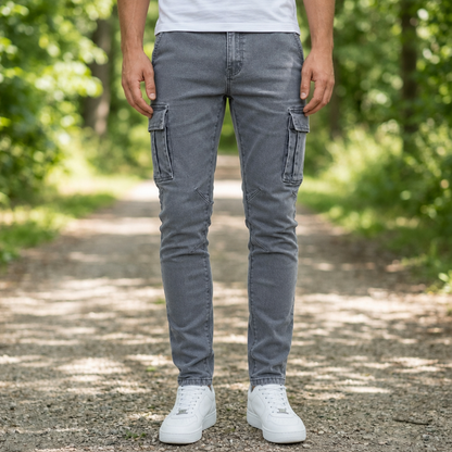 Slim Fit Cargo Pants Cotton Stretch Utility – Mercer