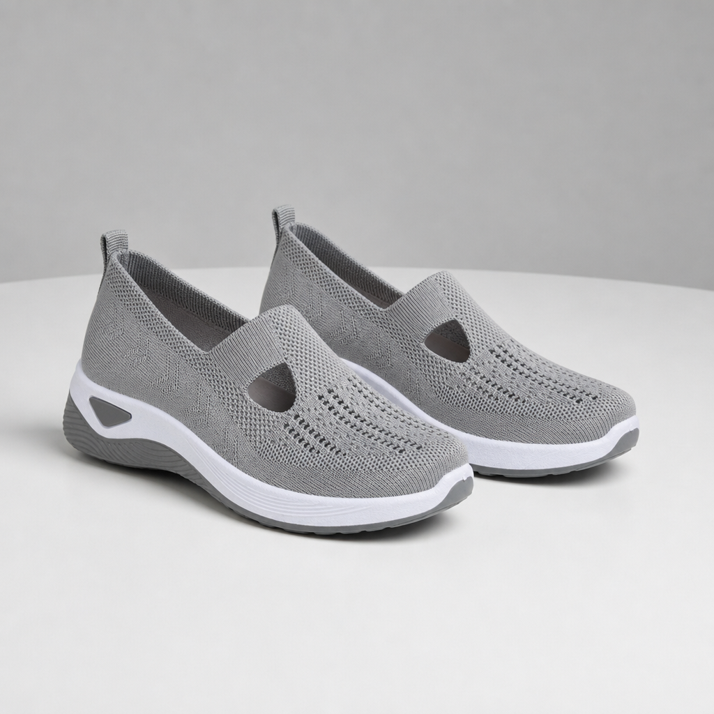Orthopedic Knit Slip-On Shoes Breathable Stretch Knit Arch Support – Maren