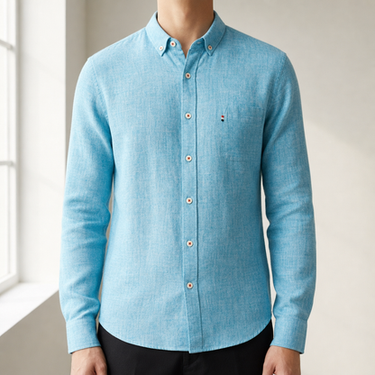 Soller Linen Button-Down Shirt