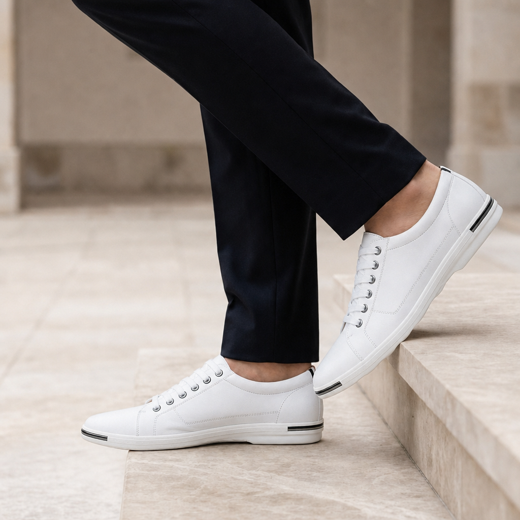 Casual Sneakers Faux Leather Memory Foam Waterproof – Arden