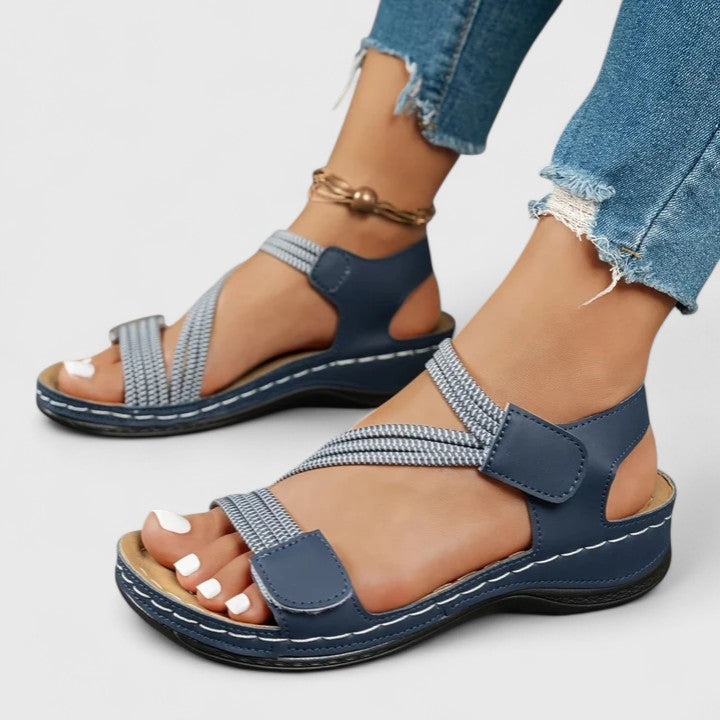 Arch-Support Strappy Sandals for Women – Orthopedic Comfort