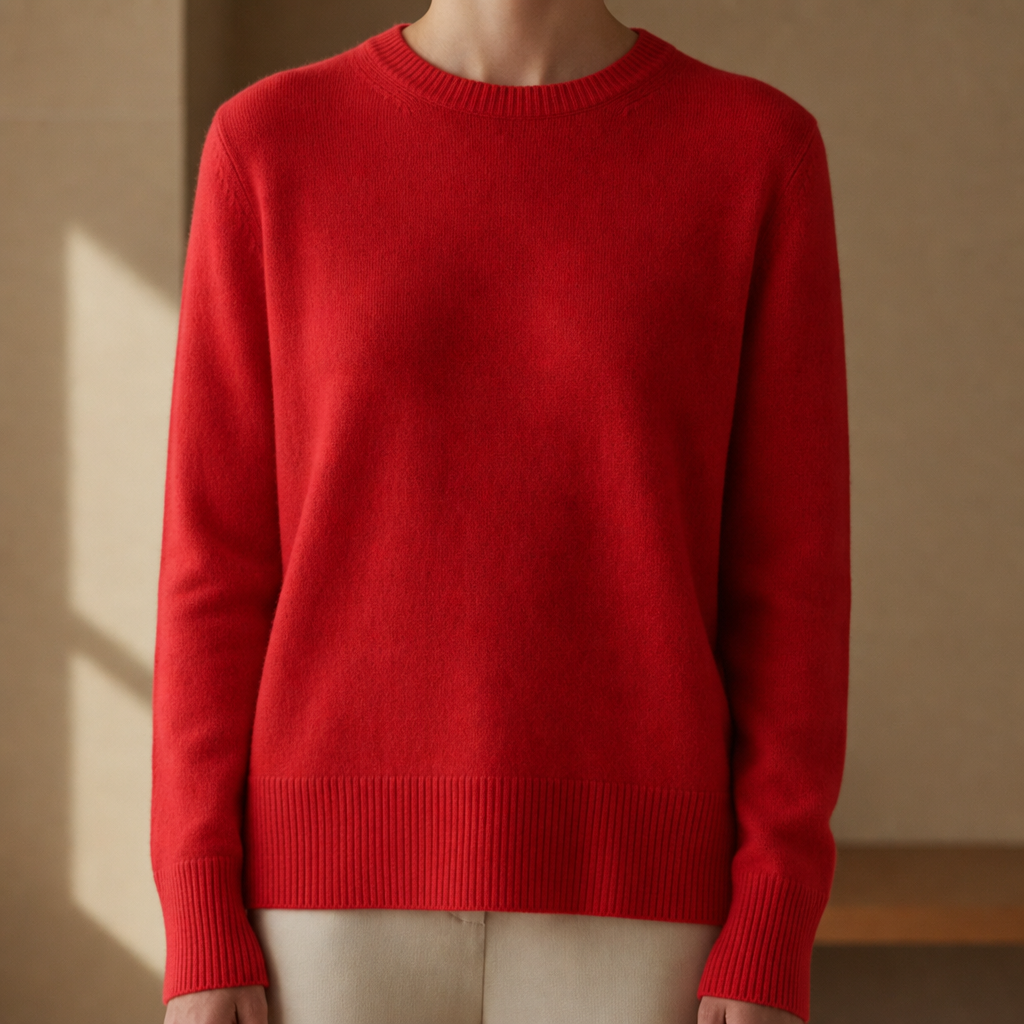 Merino Cotton Knit Sweater Lightweight Warmth – Alora