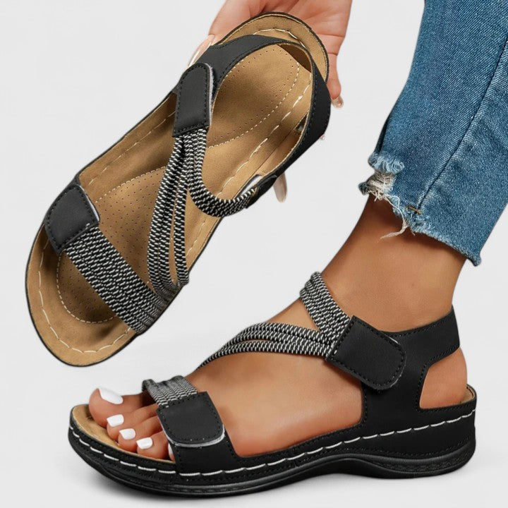 Arch-Support Strappy Sandals for Women – Orthopedic Comfort