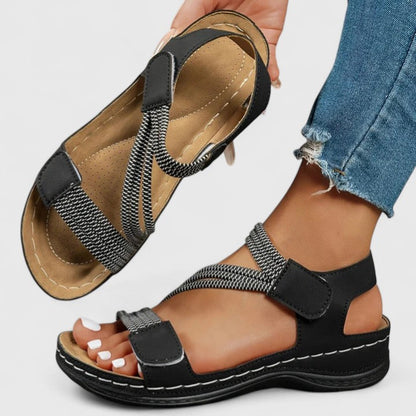 Arch-Support Strappy Sandals for Women – Orthopedic Comfort