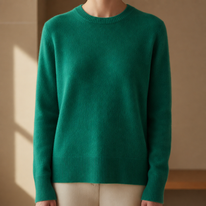 Merino Cotton Knit Sweater Lightweight Warmth – Alora